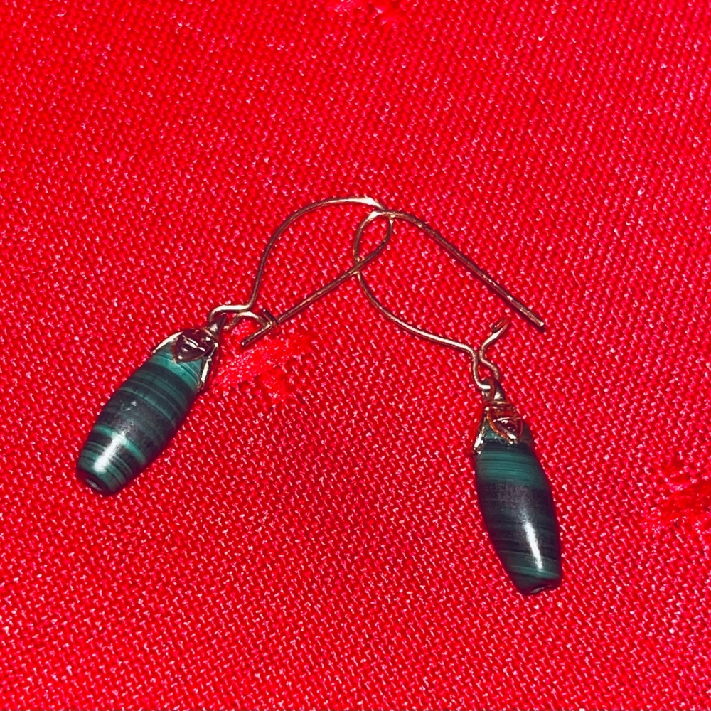 Vintage Malachite Earrings